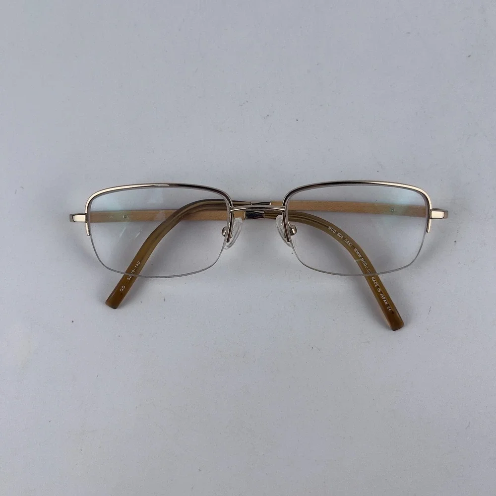 Saki By Modo 804 Women's Eyeglasses Frame Brown Plastic Half Rim 52-19-140‎ mm